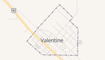 Valentine, Texas map