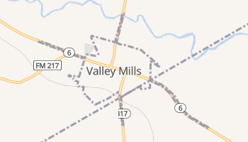 Valley Mills, Texas map