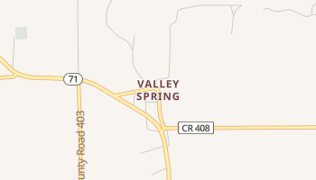 Valley Spring, Texas map