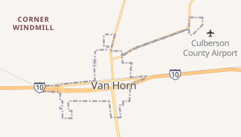 Van Horn, Texas map