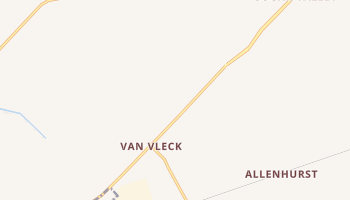 Van Vleck, Texas map