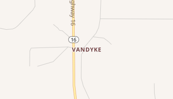 Vandyke, Texas map