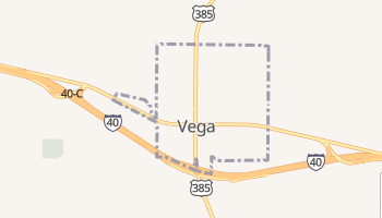 Vega, Texas map