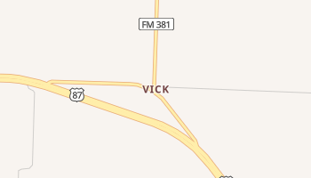 Vick, Texas map