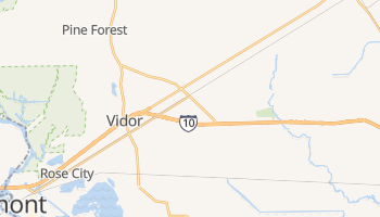 Vidor, Texas map