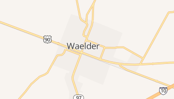 Waelder, Texas map