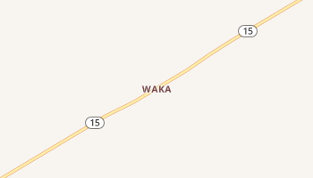 Waka, Texas map