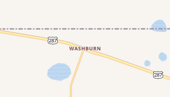 Washburn, Texas map