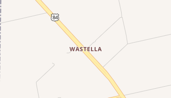 Wastella, Texas map