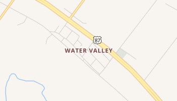 Water Valley, Texas map