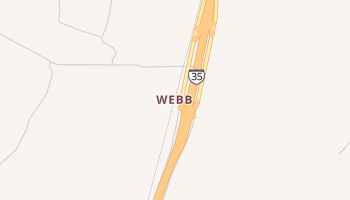 Webb, Texas map