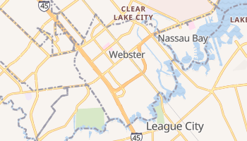 Webster, Texas map