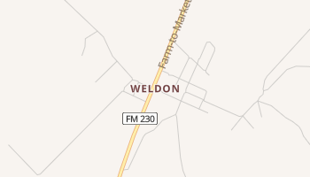 Weldon, Texas map