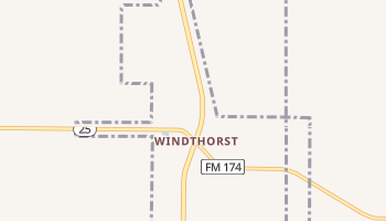 Windthorst, Texas map