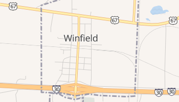 Winfield, Texas map