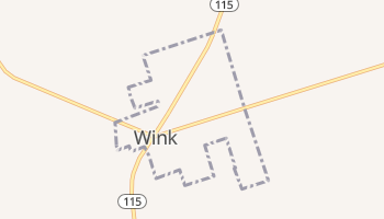 Wink, Texas map