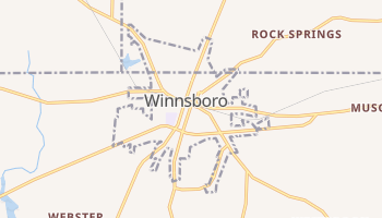 Winnsboro, Texas map