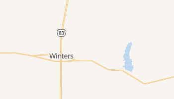 Winters, Texas map