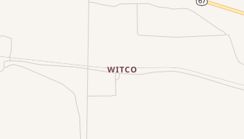 Witco, Texas map