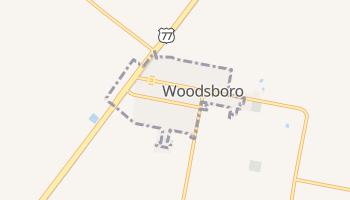 Woodsboro, Texas map