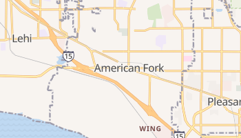 American Fork, Utah map