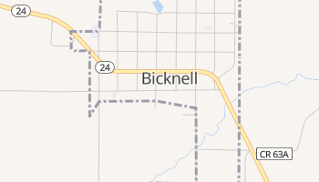 Bicknell, Utah map
