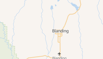 Blanding, Utah map