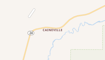 Caineville, Utah map