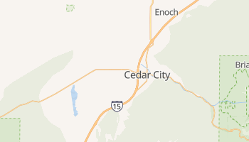 Cedar City, Utah map