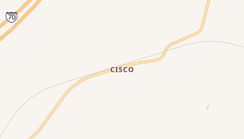 Cisco, Utah map