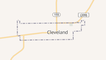 Cleveland, Utah map