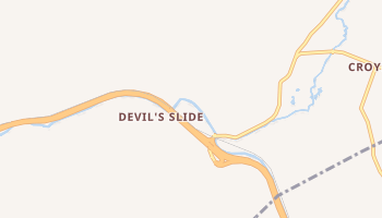 Devils Slide, Utah map
