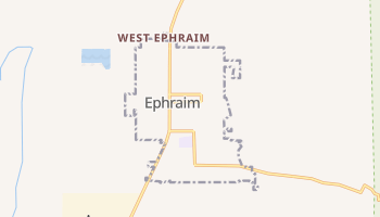 Ephraim, Utah map