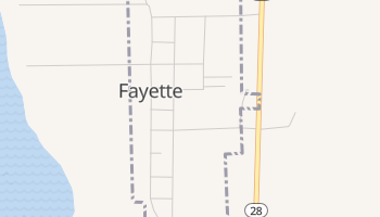 Fayette, Utah map