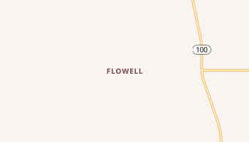Flowell, Utah map
