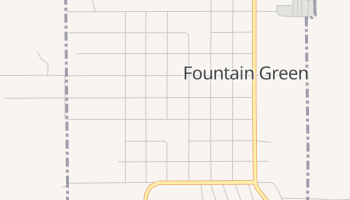 Fountain Green, Utah map