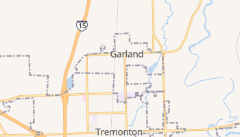 Garland, Utah map