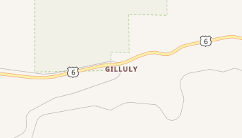 Gilluly, Utah map