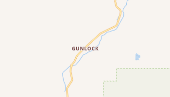 Gunlock, Utah map