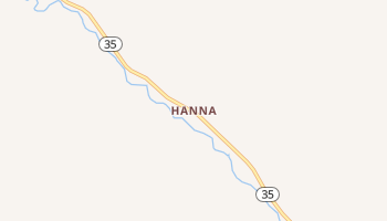 Hanna, Utah map
