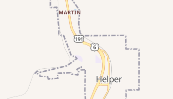 Helper, Utah map