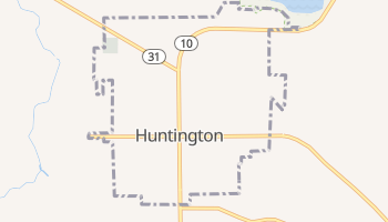 Huntington, Utah map