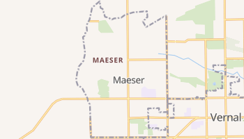 Maeser, Utah map