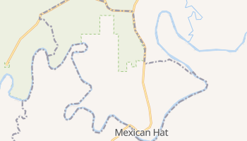 Mexican Hat, Utah map