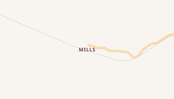 Mills, Utah map