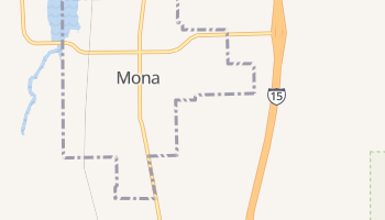 Mona, Utah map