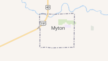 Myton, Utah map