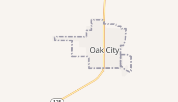 Oak City, Utah map