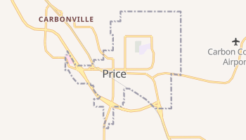 Price, Utah map