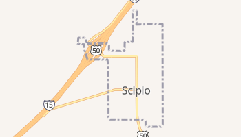 Scipio, Utah map